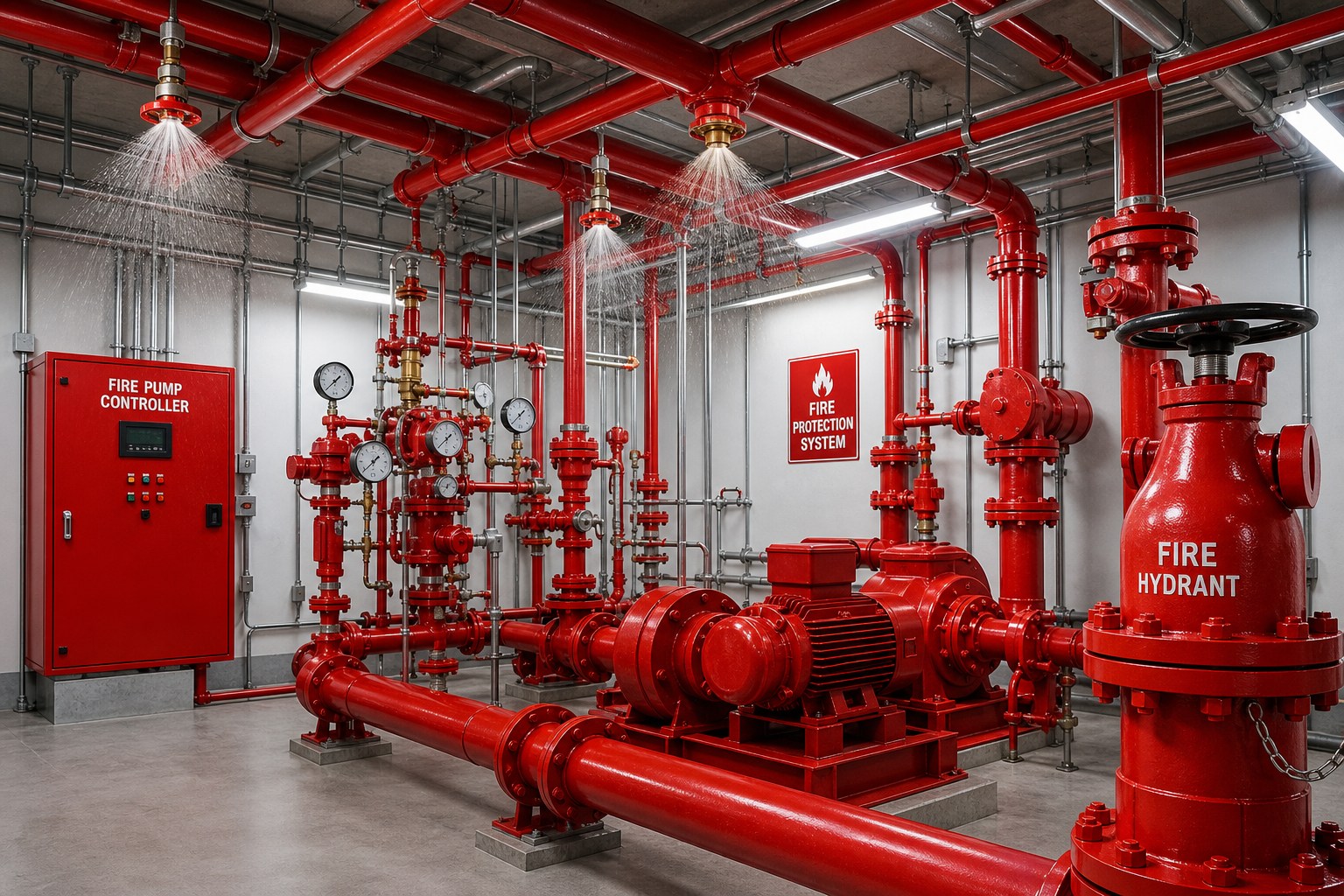 Yangın sprinkler, hidrant ve söndürme sistemleri